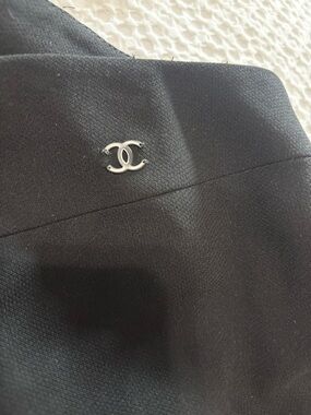 Chanel Black Women's Skirt - Classic A-Line size 44